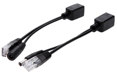 Комплект для передачи питания для IP - камер без PoE, по витой паре