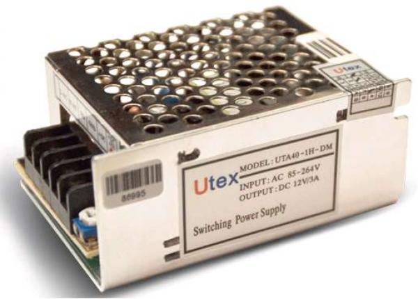 Блок питания UTEX UTA40-1H-DM SMALL, импульсный, 12В/3А
