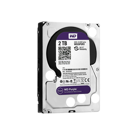 Винчестер 2,0TB SATA Western Digital 3.5 5400rpm 6GB/S 64MB IntelliPower Purple WD20PURZ