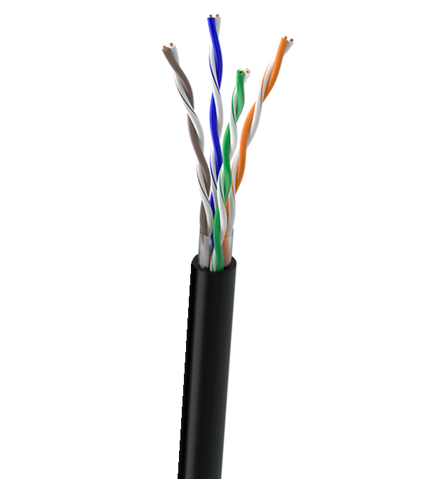 LAN кабель U/UTP Cat.5e 4Pr Outdoor
